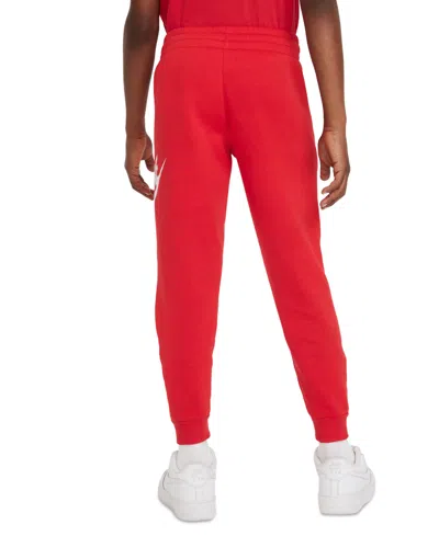 Nike Big Kids Club Fleece Jogger Pants In Red
