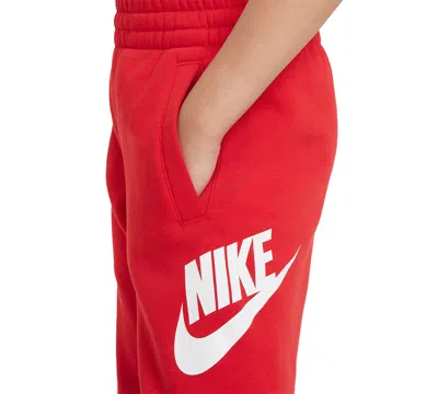 Nike Big Kids Club Fleece Jogger Pants In Red