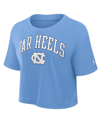 Jordan Women's North Carolina Athletic Prep Arch  Brand Dri-fit College Cropped T-shirt In Blue