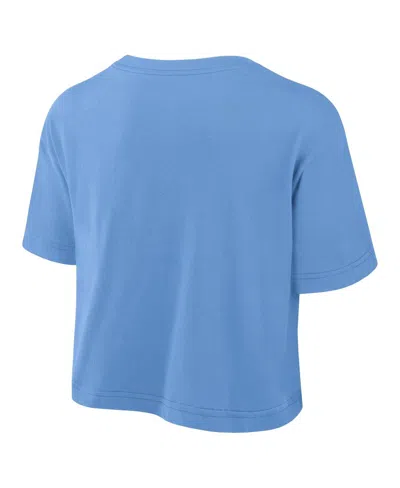 Jordan Women's North Carolina Athletic Prep Arch  Brand Dri-fit College Cropped T-shirt In Blue