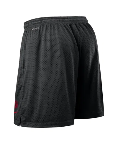 Nike Men's Black San Francisco 49ers Sideline Reversible Performance Shorts In Black
