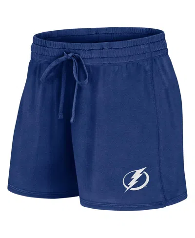 Fanatics Women's Blue Tampa Bay Lightning Start To Finish Shorts In Blue