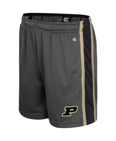 Colosseum Big Boys And Girls Charcoal Purdue Boilermakers Ripple Shorts