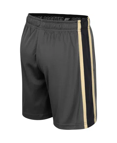 Colosseum Big Boys And Girls Charcoal Purdue Boilermakers Ripple Shorts