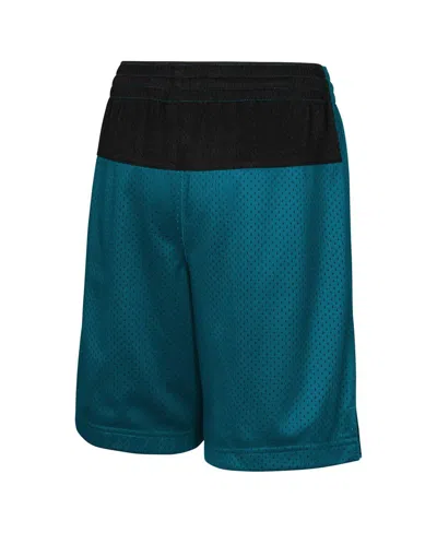 Outerstuff Big Boys And Girls Teal Jacksonville Jaguars Game Time Color-block Shorts In Green