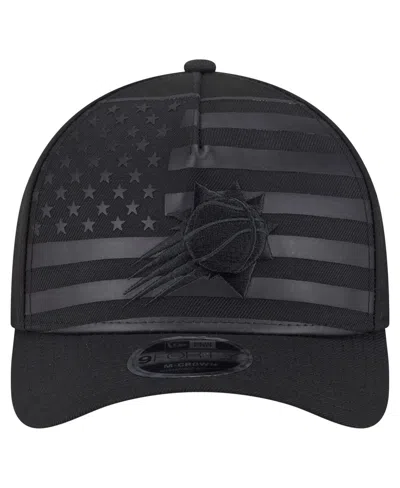 New Era Men's Black Phoenix Suns Game Day Flag A-frame 9forty Adjustable Hat