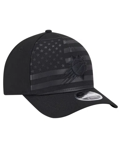 New Era Men's Black Phoenix Suns Game Day Flag A-frame 9forty Adjustable Hat