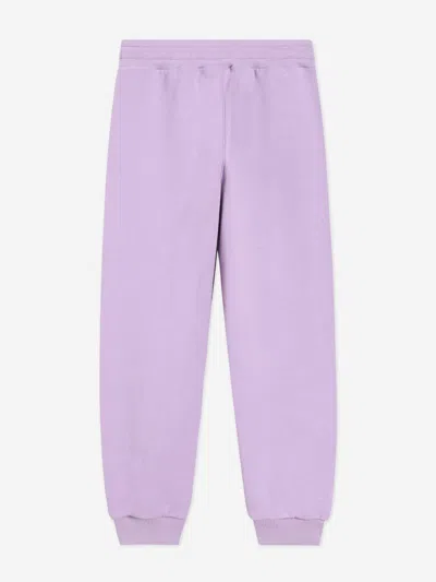 Dolce & Gabbana Boy's Joggers W/ Rubber Logo Patch In Purple