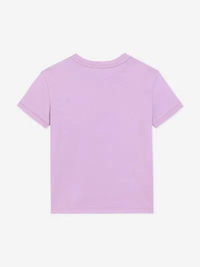 Dolce & Gabbana Logo-appliqué T-shirt In Pink