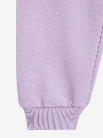 Dolce & Gabbana Boy's Joggers W/ Rubber Logo Patch In Purple