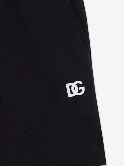 Dolce & Gabbana Boys Logo Shorts In Black