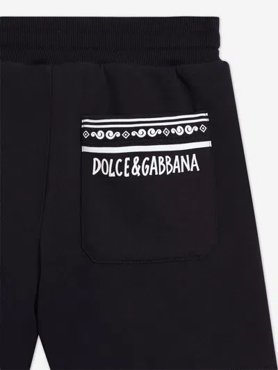 Dolce & Gabbana Boys Logo Shorts In Black