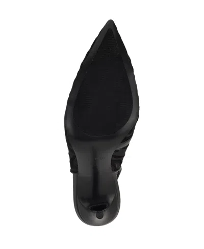 Nine West Women's Feather Slingback Stiletto Pumps In Black
