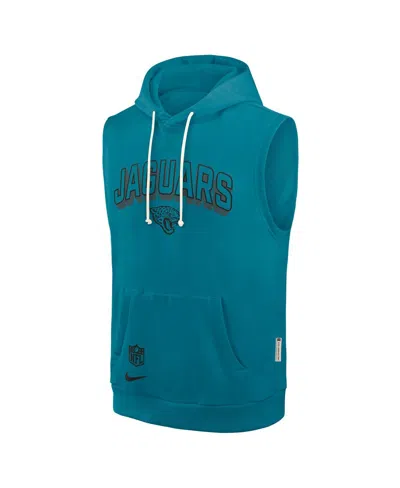 Nike Jacksonville Jaguars Sideline  Men's Dri-fit Nfl Sleeveless Pullover Hoodie In Blue