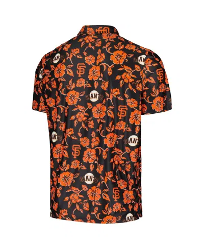 Reyn Spooner Men's Black San Francisco Giants Pua Performance Polo Shirt In Brown