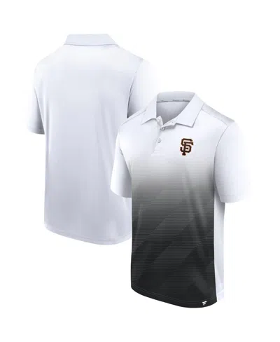 Fanatics Men's White San Francisco Giants Iconic Parameter Sublimated Polo Shirt In White