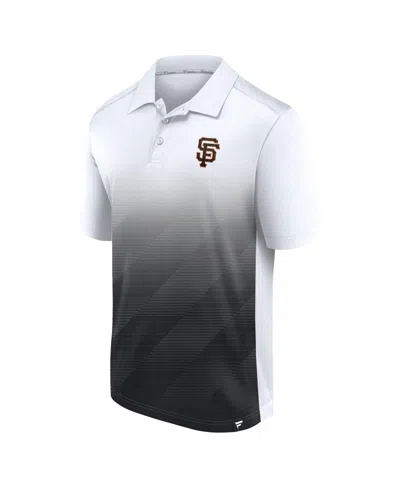 Fanatics Men's White San Francisco Giants Iconic Parameter Sublimated Polo Shirt In White