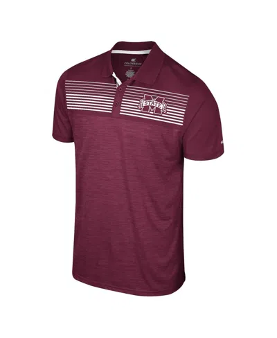 Colosseum Men's Maroon Mississippi State Bulldogs Langmore Polo Shirt