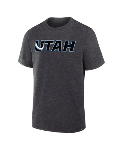 Fanatics Men's Heather Charcoal Utah Mammoth Combo Legacy T-shirt In Gray
