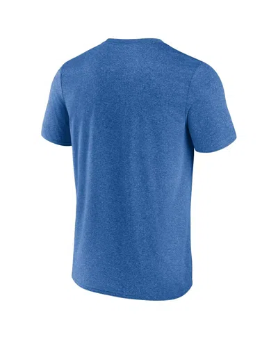 Fanatics Men's Heather Royal Golden State Warriors Iconic Overtime T-shirt In Blue