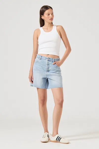 Rolla's Original Denim Beach Shorts In Light Vintage Blue