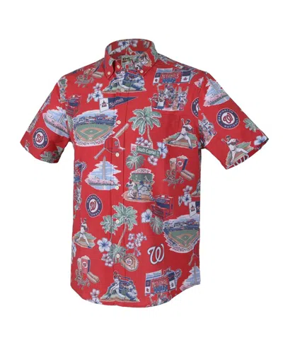 Reyn Spooner Red Philadelphia Phillies Scenic Tri-blend Button-down Shirt In Red