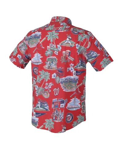 Reyn Spooner Red Philadelphia Phillies Scenic Tri-blend Button-down Shirt In Red