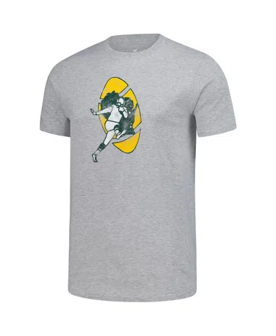 Fanatics Men's Gray Green Bay Packers T-shirt In Gray