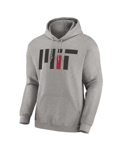 Fanatics Men's Heather Gray Mit Engineers Fleece Pullover Hoodie In Gray