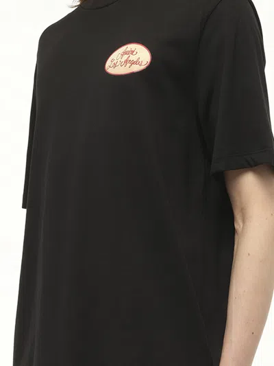 Amiri Graphic Print Cotton T-shirt With Multicolored Back In Black