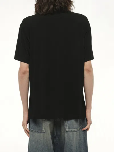 Doublet Men's Big Neon Paint Fan Service T-shirt In Black