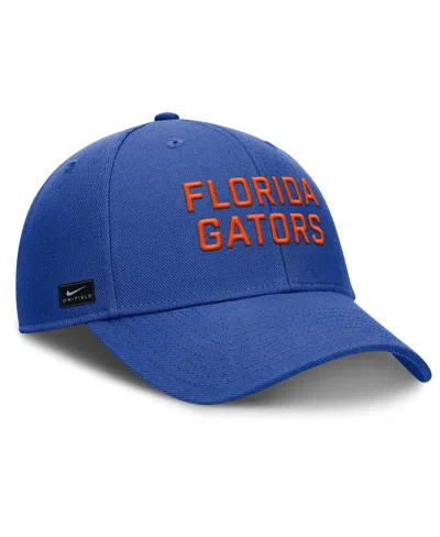 Nike Men's Royal Florida Gators Rise Practice Adjustable Hat In Blue