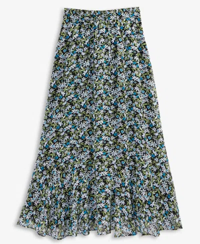 On 34th Women's Floral Tiered Midi Skirt, Exclusively At Macy's In Green