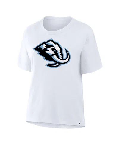 Fanatics Women's White Utah Mammoth Primary Logo Legacy T-shirt In White