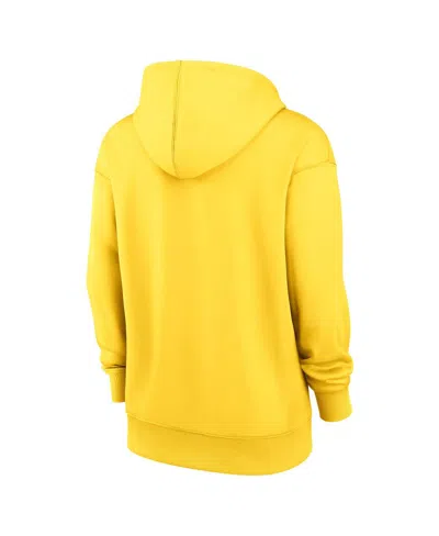 Nike Gold Boston Red Sox City Connect Authentic Collection Performance Pullover Hoodie In White