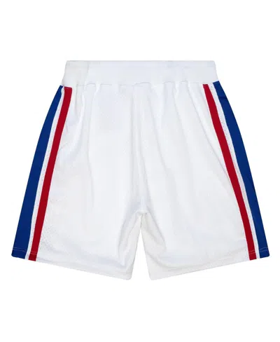 Mitchell & Ness Men's White Philadelphia 76ers 1996-97 Hardwood Classics Authentic Home Shorts In White
