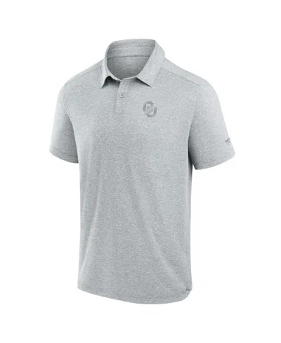 Fanatics Men's Gray Oklahoma Sooners Performance Polo Shirt In White