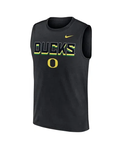 Nike Men's Black Oregon Ducks Primetime Tricode Legend Performance Tank Top In Black