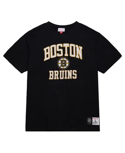 Mitchell & Ness Men's Black Boston Bruins Legendary Slub T-shirt In Black