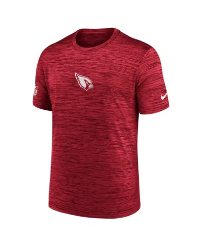 Nike Men's Cardinal Arizona Cardinals Sideline Velocity Performance T-shirt In Burgundy