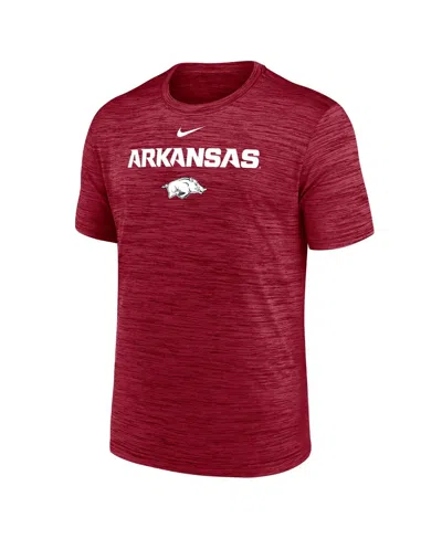 Nike Men's Cardinal Arkansas Razorbacks Velocity Performance T-shirt In Burgundy