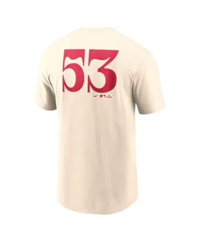 Nike Men's Adolis Garciaâ Natural Texas Rangers City Connect Fuse Name Number T-shirt In Neutral