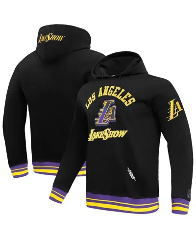 Pro Standard Men's Black Los Angeles Lakers 2024/25 City Edition Pullover Hoodie In Black