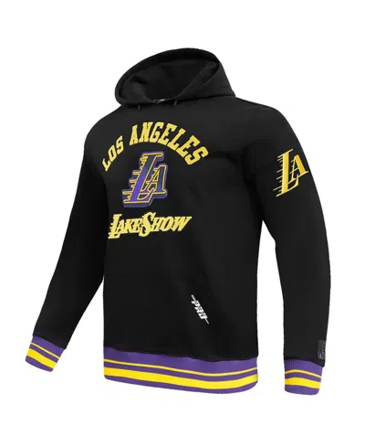 Pro Standard Men's Black Los Angeles Lakers 2024/25 City Edition Pullover Hoodie In Black