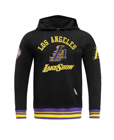 Pro Standard Men's Black Los Angeles Lakers 2024/25 City Edition Pullover Hoodie In Black