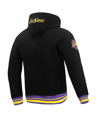 Pro Standard Men's Black Los Angeles Lakers 2024/25 City Edition Pullover Hoodie In Black