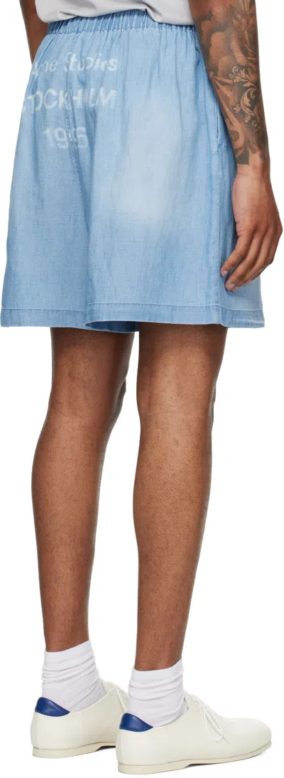 Acne Studios Acen Studios Shorts Men In Blue