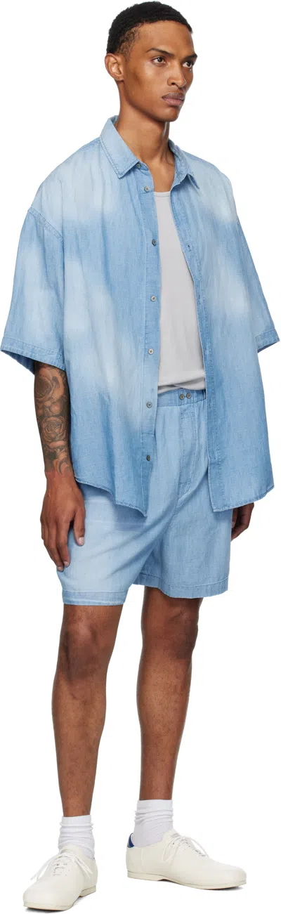 Acne Studios Acen Studios Shorts Men In Blue