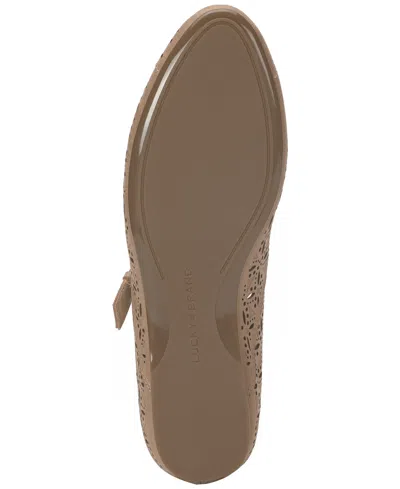 Lucky Brand Women's Cyrena Eyelet Mary Jane Ballet Flats