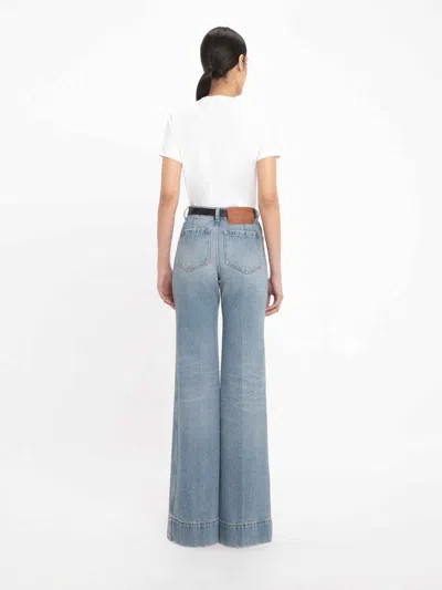 Victoria Beckham Alina Denim Jeans In Blue